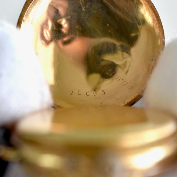 1800\'s ANTIQUE 18K GOLD FRENCH DOUBLE POCKET WATCH #26695 main image 13